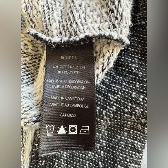 Jess heathered grey pullover hoodie size XL with pockets cotton blend - Picture 7 of 9